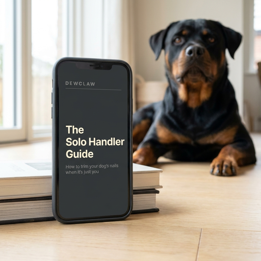 The Solo Handler Guide on a phone